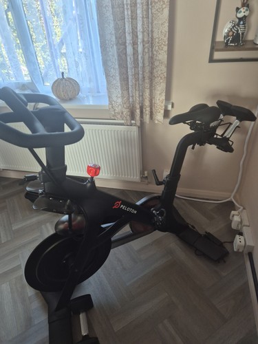 Peloton bike with accessories - with,