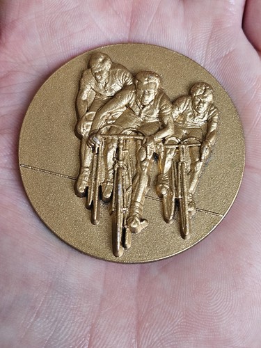Vintage gold cycling - vintage, medal